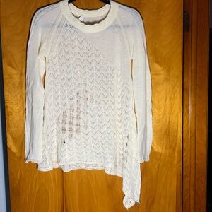 Diesel wool sheer asymmetrical sweater